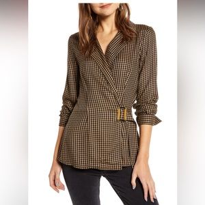 Something Navy Menswear Blazer Top - XS